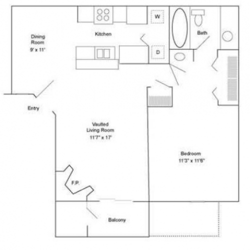 One Bedroom | 720 sqft