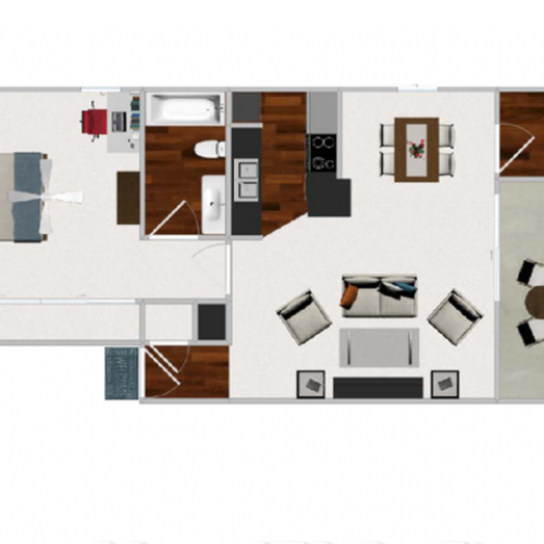 Floor Plan 4 | Apartment In Austin Texas | Cricket Hollow Apartments