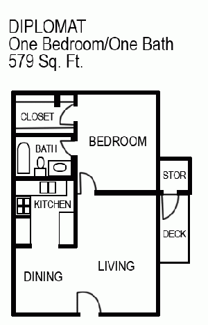 Floor Plan 1 | Austin Apartments | Silver Creek Apartments