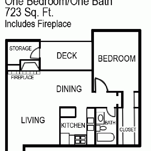 Floor Plan 3 | South Austin Apartments | Silver Creek Apartments