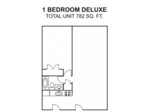 One Bedroom Deluxe | 782 sqft