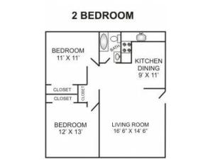 Two Bedroom | 800 sqft