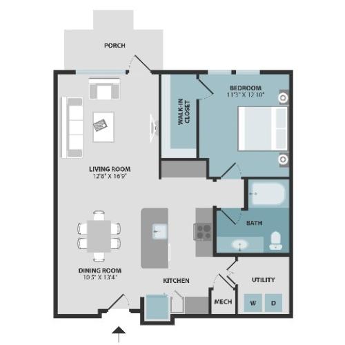 A3 | One Bedroom | One Bathroom