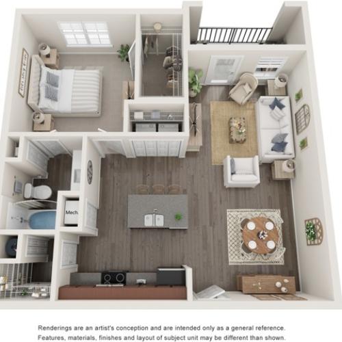 The Clemens | One Bedroom | 794 sqft