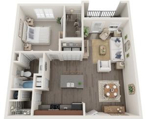 The Clemens | One Bedroom | 794 sqft