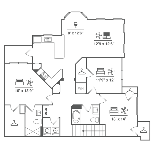 C1UG Floor Plan Image