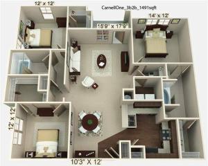 Carnell 1 Floor Plan Image