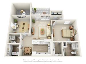 Devonshire Floor Plan Image - 3-D