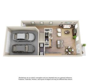 Townhome Floor Plan Image - First Floor