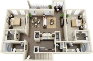 Piedmont with Loft Floor Plan Image
