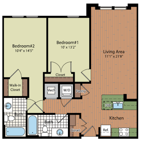 Image of B1B Floor Plan