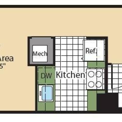 Floor Plan 8 | Luxury Apartments In Bethesda MD | Meridian at Grosvenor Station