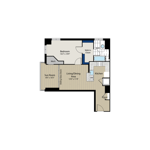 Floor Plan 2 | Meridian at Gallery Place 2