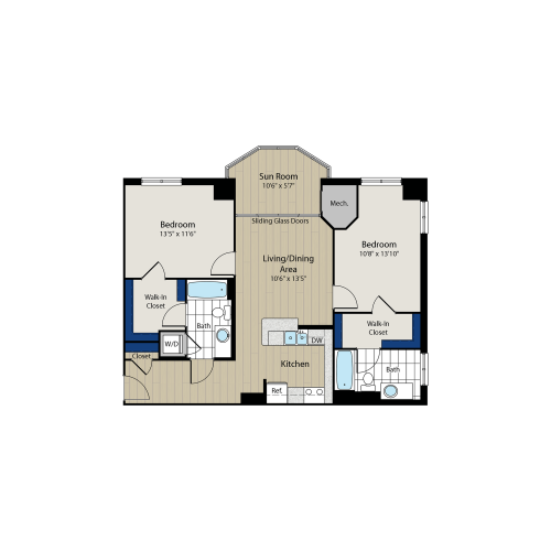 Floor Plan 5 | Meridian at Gallery Place 4