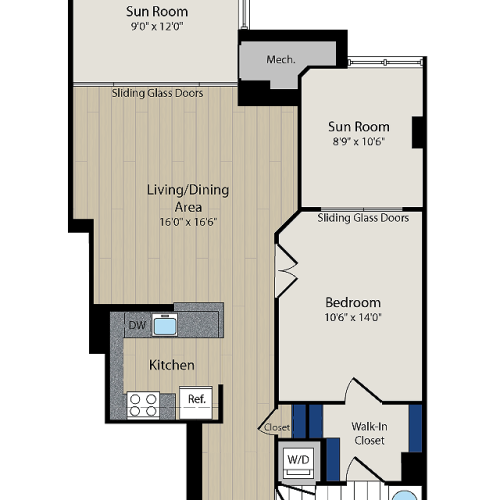 Floor Plan 4 | Meridian at Courthouse Commons