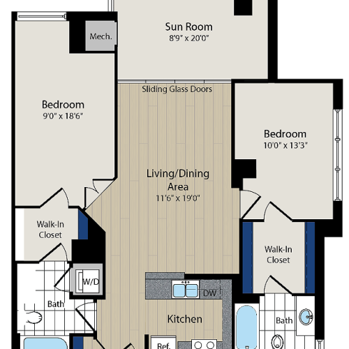 Floor Plan 5 | Meridian at Courthouse Commons