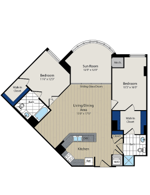 Floor Plan 6 | Meridian at Courthouse Commons 2
