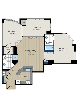 Floor Plan | Meridian at Courthouse Commons 4