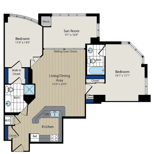 Floor Plan | Meridian at Courthouse Commons 4