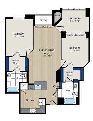 Floor Plan 4 | Meridian at Courthouse Commons 4
