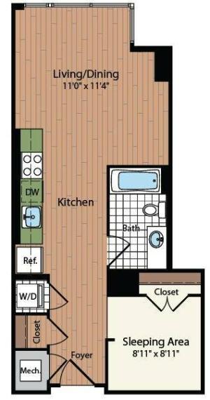 Floor Plan 1 | Meridian at Mt Vernon Triangle
