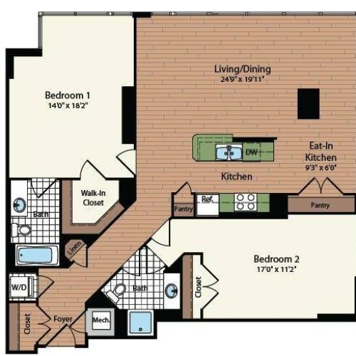 Floor Plan 22 | Meridian at Mt Vernon Triangle