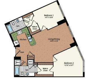 Floor Plan 23 | Meridian at Mt Vernon Triangle