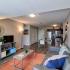Contemporary open-concept living area  | Axis 360 | Buffalo, New York Apartments