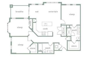 Ensley 3 Bedroom Floor Plan