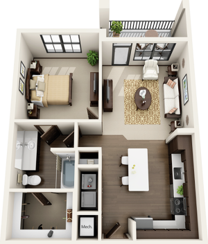 Riverhouse A2 Floor Plan