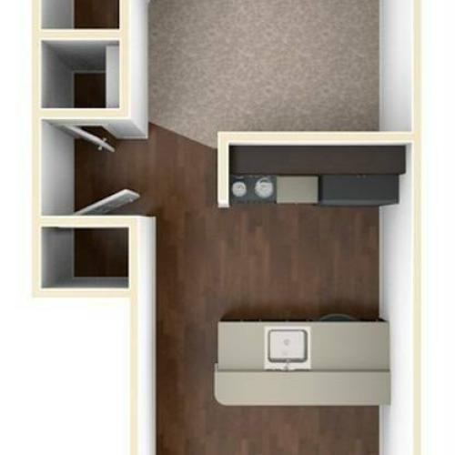 A 3D Drawing of the S1 Floor Plan