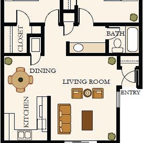 2x1 Cottage Floorplan
