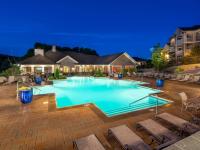 Pool at Dusk | Apartments in Louisville, KY | Claiborne Crossing