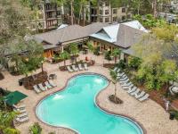 Pool Aerial View | Apartments in Tampa, FL | The Lodge at Hidden River