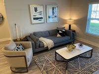 model apartment living room