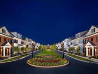 Park Layout and Landscaping - Evening | Apartments in Williamsburg, VA | Founders Village