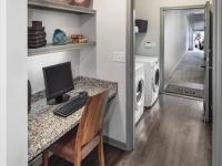 Built-in Desk and Laundry