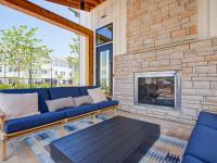 Outdoor Lounge with Fireplace | Apartments in Matthews, NC | Chestnut Farm
