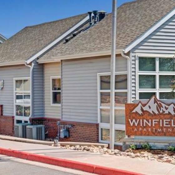 Building Exterior with Well-Kept Grounds | Winfield Apartments | Colorado Springs Apartments for Rent
