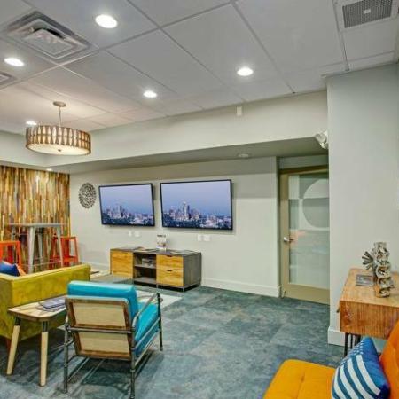 Resident TV and  Game Room | Bellevue Washington Apartments | Sylva on Main