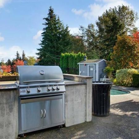 Community BBQ Grills | Tukwila Wa Apartments | The Villages at South Station