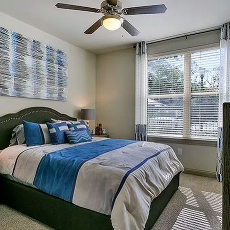 Bedrooms with Large Windows for Natural Light | Apartments in Kyle Texas | Oaks of Kyle