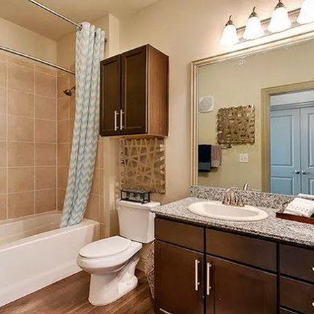 Primary Bathroom | Apartments in Kyle Texas for Rent | Oaks of Kyle