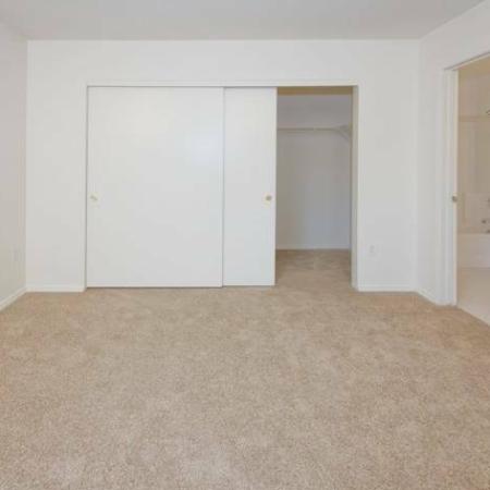 Primary Bedroom with Large Closet and Bathroom | Colorado Springs Apartments | Fountain Springs