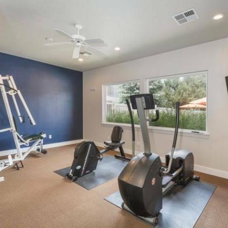 Fitness Center with Cardio and Strength Training Equipment | Apartments in Colorado Springs, CO | Fountain Springs
