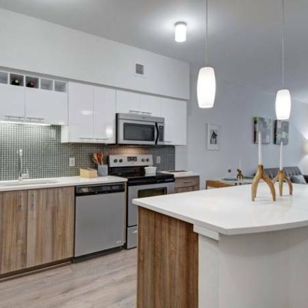 Kitchen with Stainless Steel Appliances | Tessera Apartments | Apartments in Portland Oregon