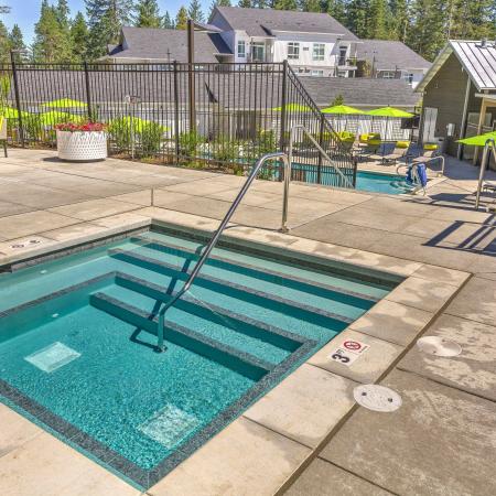 Resident Hot Tub | Apartments For Rent In Lacey Wa | The Marq on Martin