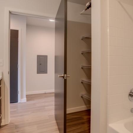 714 Bathroom Storage | HANA Apartments | Apartments Seattle WA