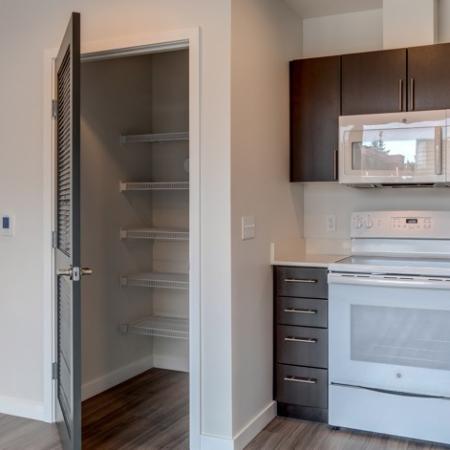 718 Kitchen with Pantry | HANA Apartments | Apartments Seattle WA