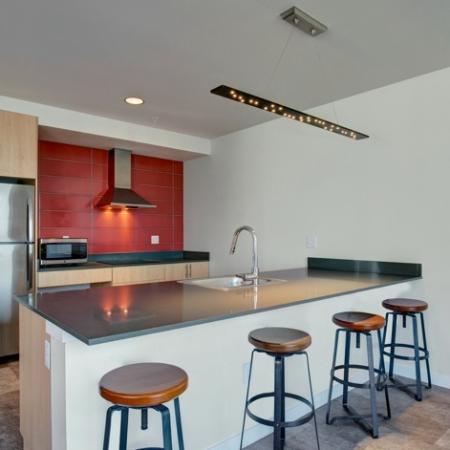 Resident Kitchen | HANA Apartments | Seattle Apartment For Rent
